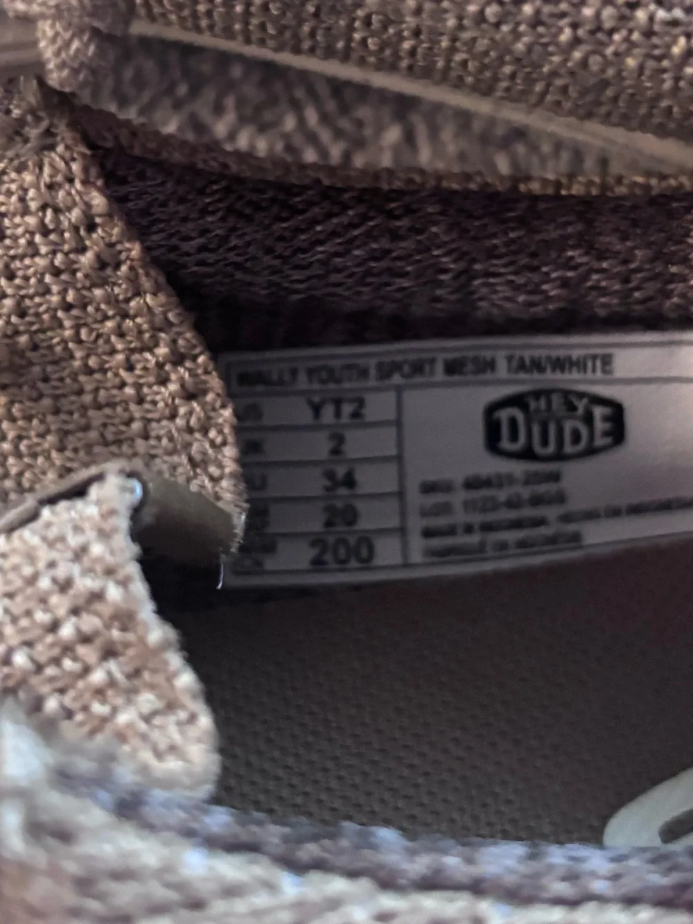Hey Dude barely worn